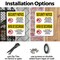 Signmission Knives Weapons Banned Bilingual OSHA Security Notice Sign, Plastic, 7in W x 10in L, 2PK OS-2PACK-SN-P-710-L-11555 - alternate 3